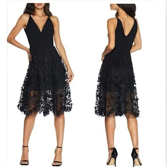 open lace back dress Rent Dress The Population Pauline Maxi Dress